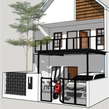 Desain rumah yang dibuat oleh arsitek Libatama